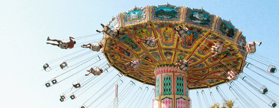 a swinging ride at the Minnesota State Fair